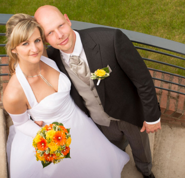 Hochzeitsfotografie in der Orangerie in Neuzelle