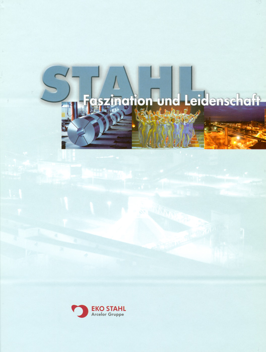 Bildband der EKO Stahl GmbH von 2005 zum 55 jährigem Bestehen des Werkes Fotos: Bernd Geller